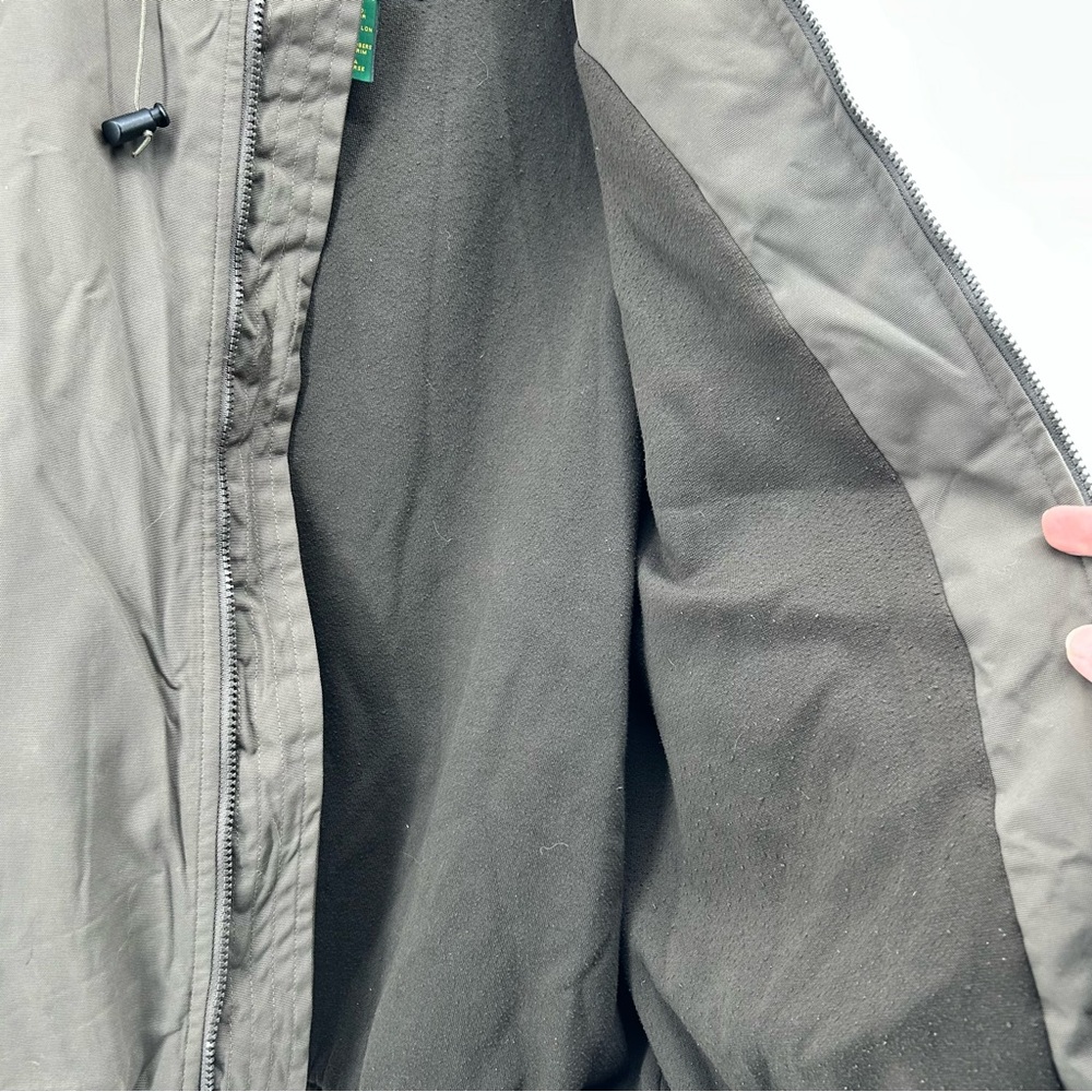 Cabela's Outdoor Gear‎ Jacket Mens L Brown Hooded Full Zip Lined Windbreaker - Picture 4 of 9